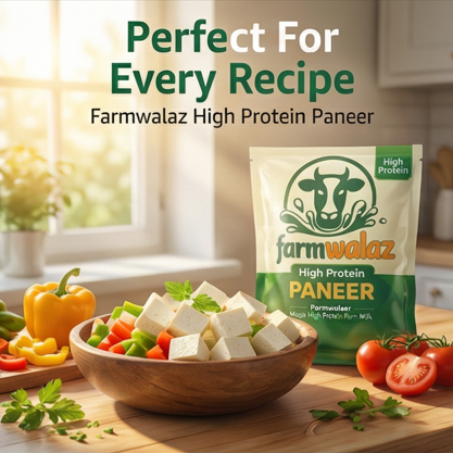 Farmwalaz Fresh High Protein Paneer